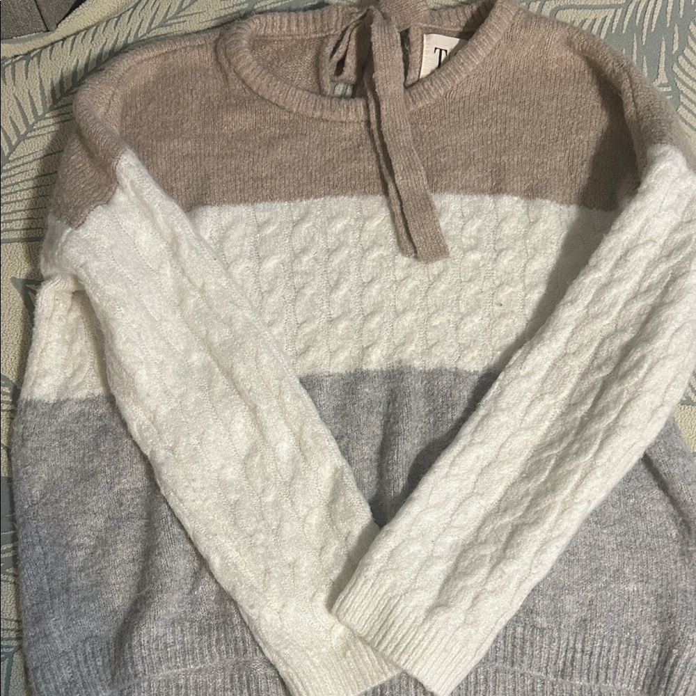 Twine and string Color Block Sweater